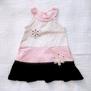 Rare, Too Corduroy Jumper, Size 3T, embellished snowflakes on front, sequins